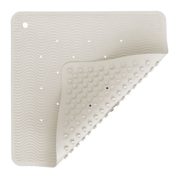 Badewanneneinlage Wave Square - Naturk. / upcyc. / Marble / 52,5 x 52,5 cm / Versandtasche