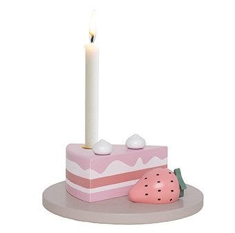 Geburtstagsdekoration / Erdbeerkuchen